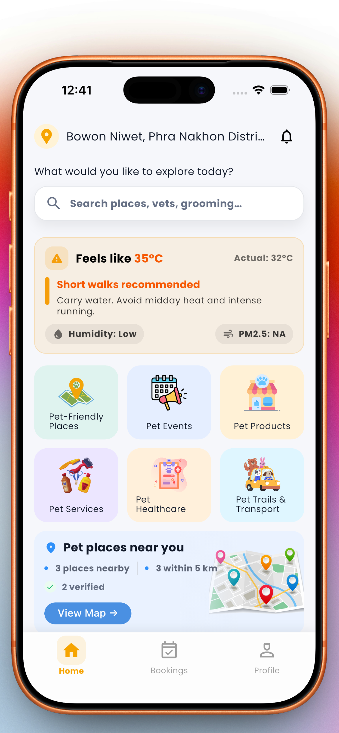 PetzSo home screen