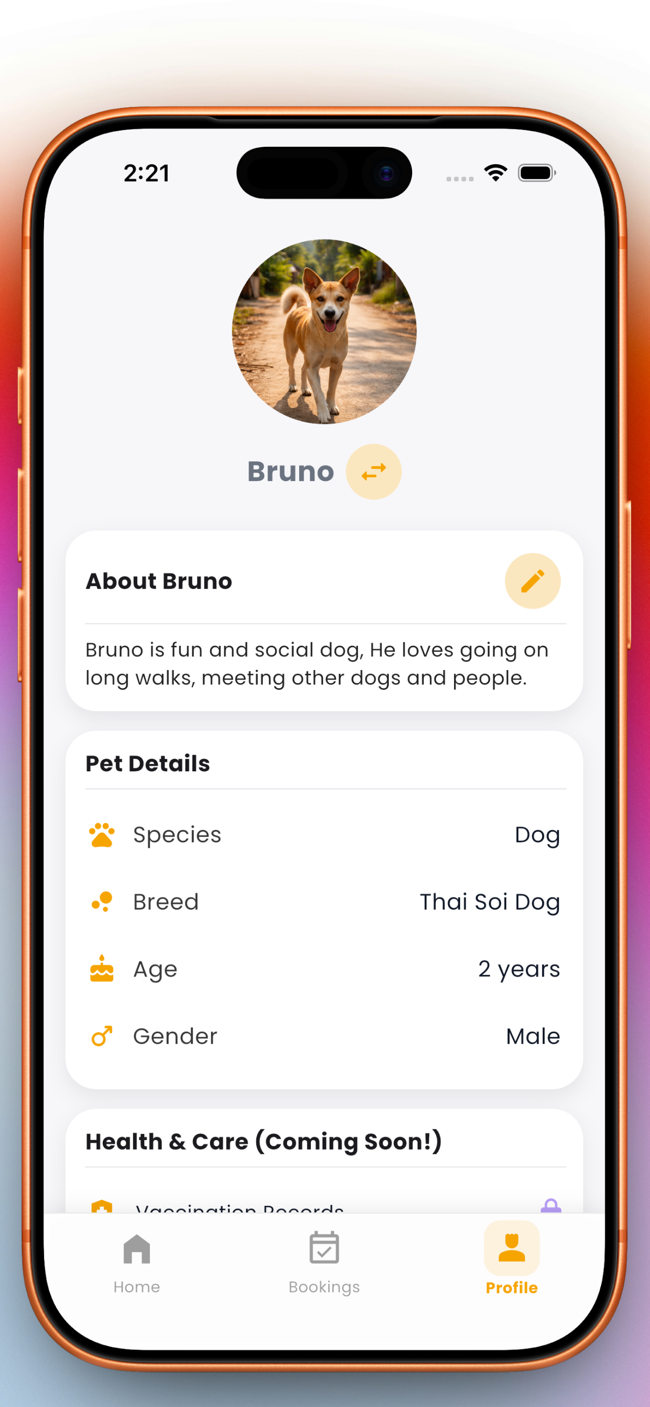 PetzSo pet profile